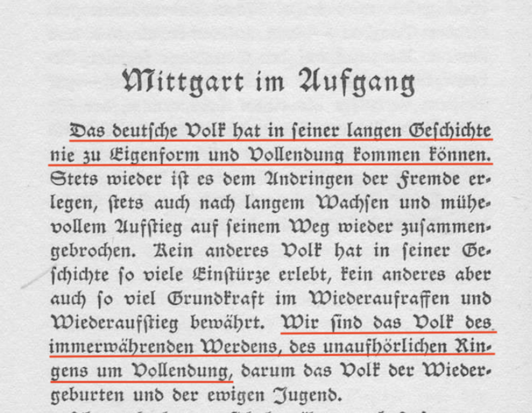 Auszug aus Ernst Krieck: Volk im Werden (1932) (bearbeitet von Berit Kö)