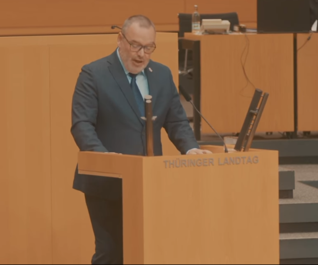 Sascha Schlösser (AfD) bei seiner Rede im Landtag am 14.11.2024.