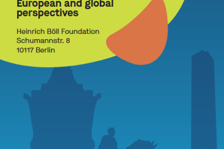 Flyer für die internationale Konferenz "Re-Visions of the history in the right-wing populism and the far right" vo m 08. bis zum 10. September 2025 in Berlin.