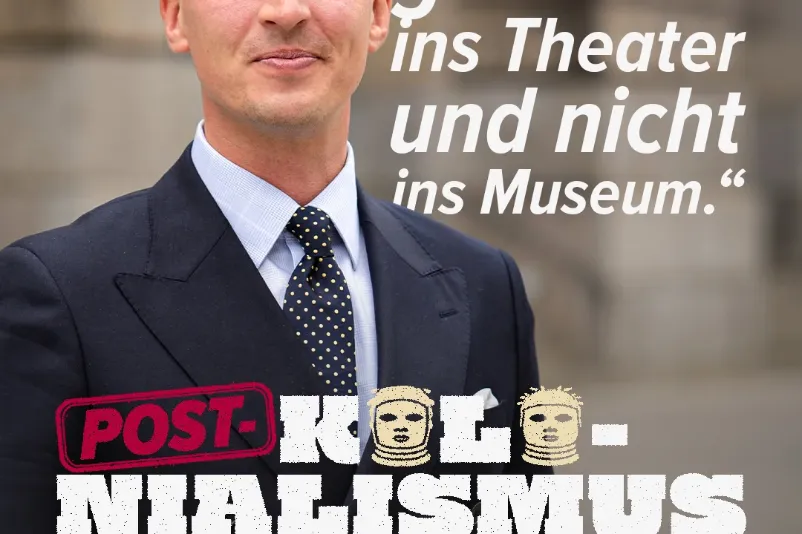 Ankündigung Matthias Helferichs zur Veröffentlichung seiner „Postkolonialismus-Kampagne“ auf seiner Website am 20. April 2026, Screenshot: Berit Kö (10. Juni 2026)